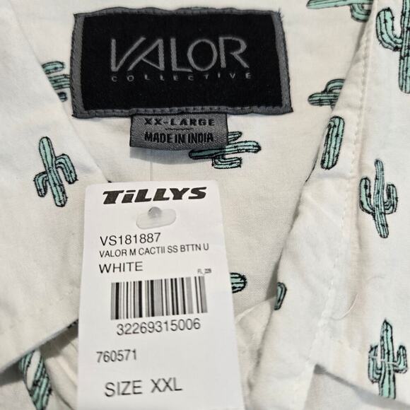 NWT Valor Collective Cactus Short Sleeve Casual Button-up Shirt Men's XXL - Picture 5 of 11